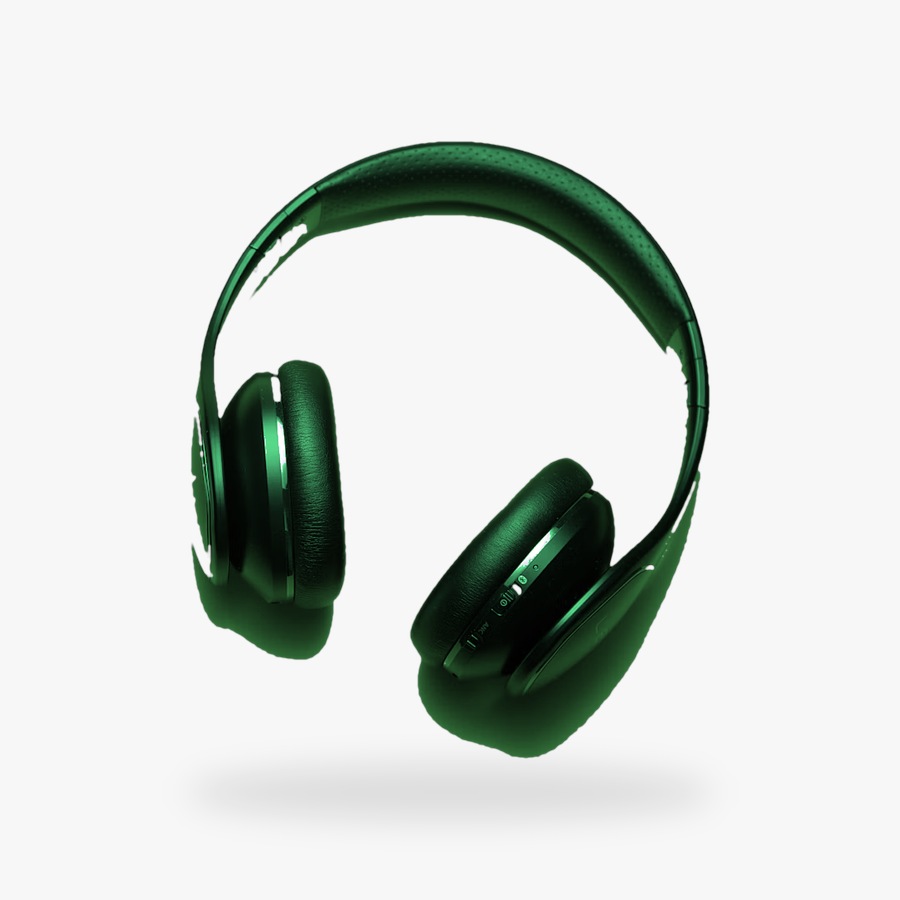 Green Headphones TWS